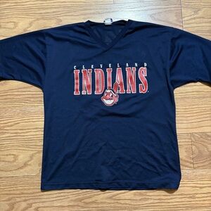 Vintage 90s MLB Sports Attack Cleveland Indians Vizquel Jersey Large